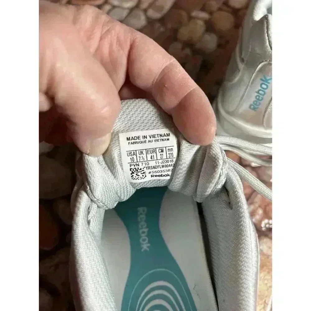 Reebok Easytone 10 Gray Silver Women’s Athletic Sneakers - Picture 11 of 16